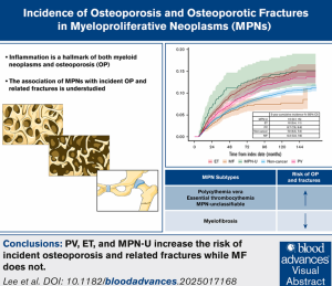 MPNs at increased risk of osteoporosis and osteoporotic fractures